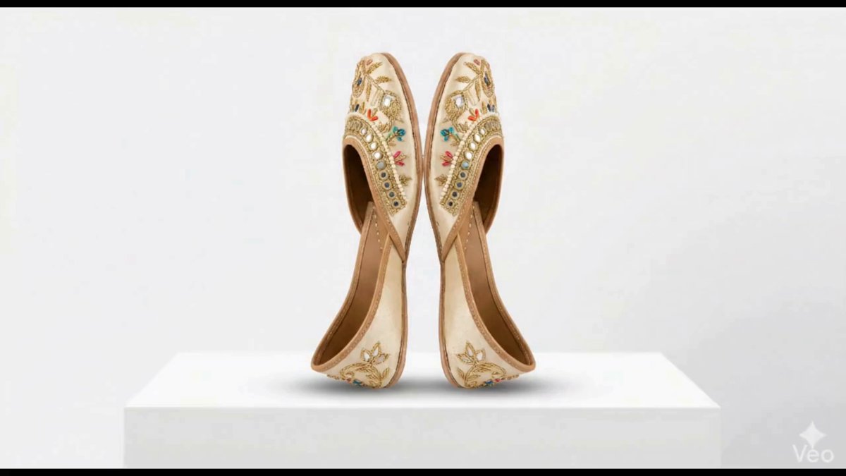 Google Veo 3.1: AI Image to Video of Traditional Jutti Product